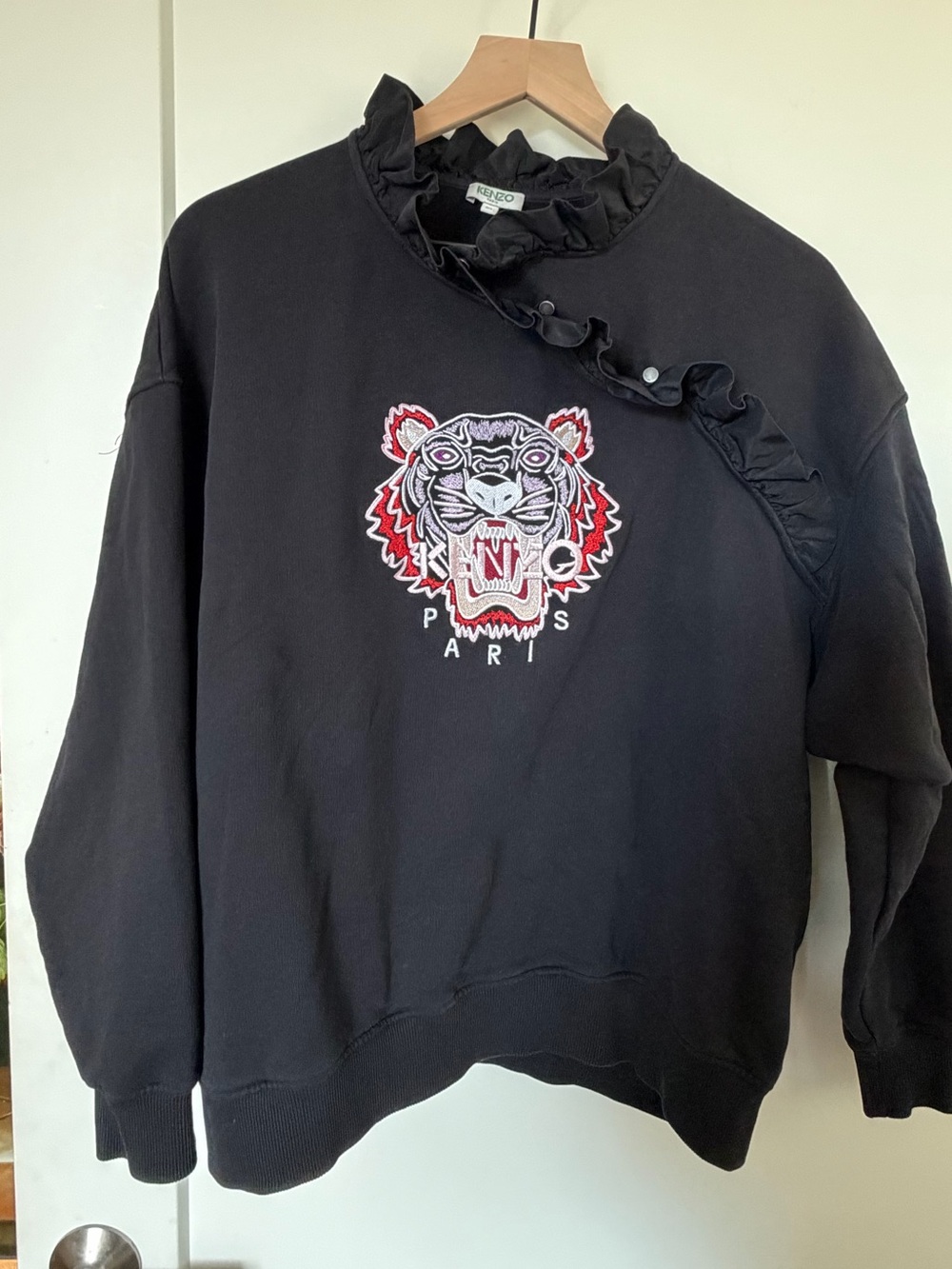 KENZO Ruffle Mockneck Sweatshirt